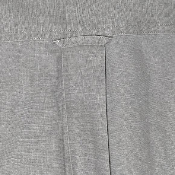 VTG Chaps Ralph Lauren Mens L Beige Linen Cotton Button Down Summer Casual Shirt - Picture 6 of 10